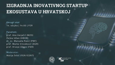 Okrugli stol “Izgradnja inovacijskog startup ekosustava u Hrvatskoj”, 14.3.2023.