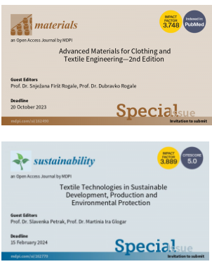 Poziv za objavu radova u časopisima Materials i Sustainability