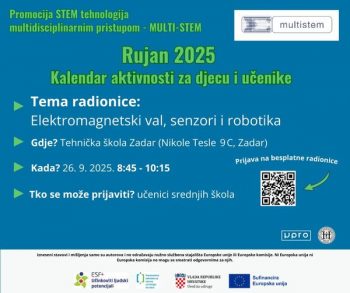 Besplatna STEM radionica za srednjoškolce u Zadru