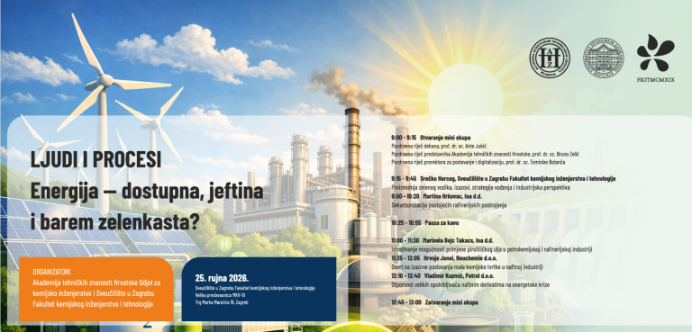 Poziv na mini skup LJUDI I PROCESI: Energija – dostupna, jeftina i barem zelenkasta?